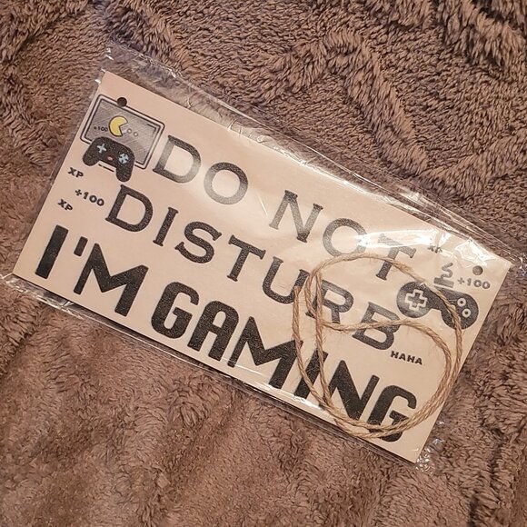 🎈 Hanging Wooden Sign | Do Not Disturb | 10*20cm - Picture 1 of 2